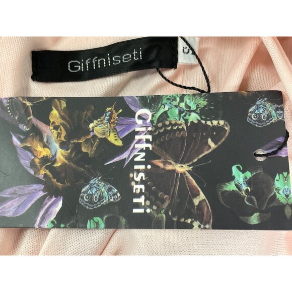 Giffniseti Women’s Pink Sequin Halter Neck Backless Maxi Dress Sz S - New - Picture 8 of 11